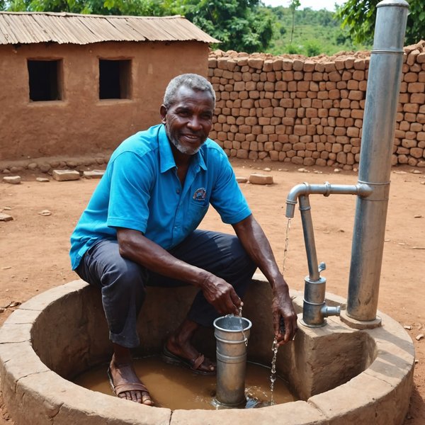 Solidarité à travers la construction de puits: offrez l'eau potable
