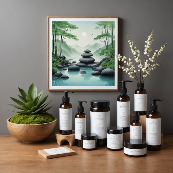 Sélection de cadeaux de bien-être : produits de beauté et art de décoration Zen
