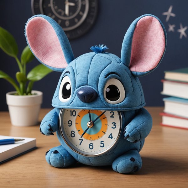 Réveil stitch : l'horloge magique pour enfants